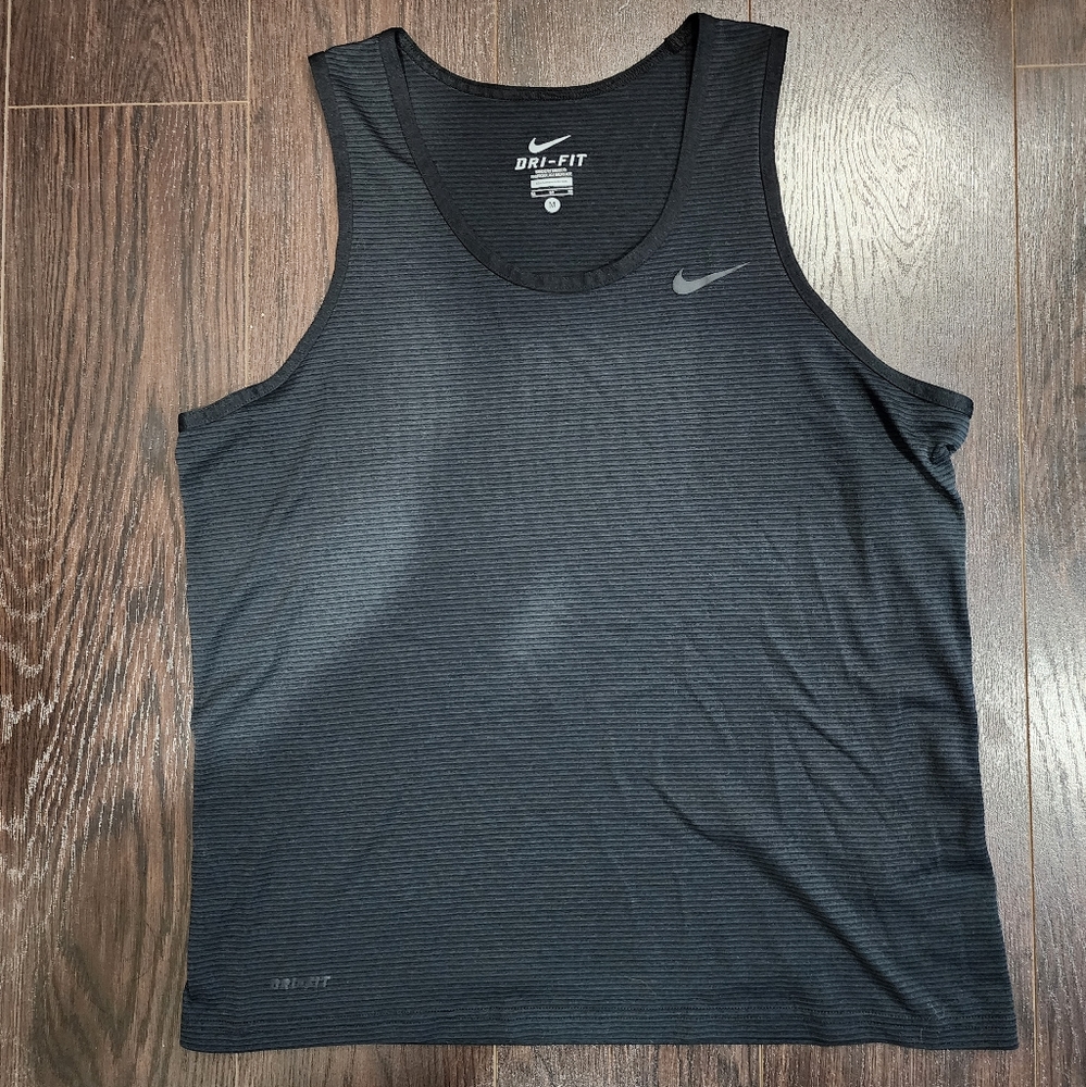 Men's Nike Black Dry Fit Tank - Medium